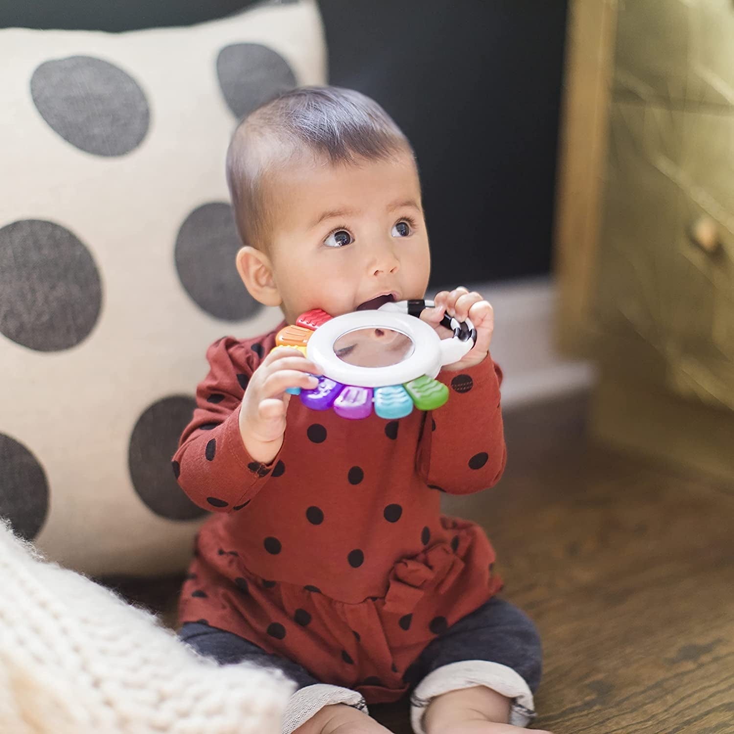 Jucarie Multisenzoriala de Dentitie Caracatita vesela, Baby Einstein