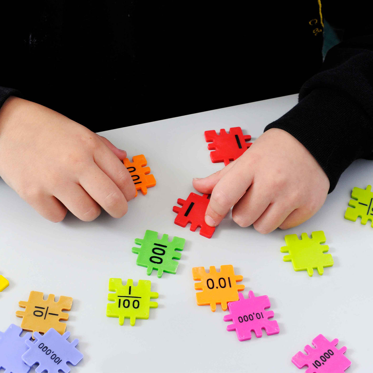 Joc educativ matematic Fractii, Zecimale, Mi, Zeci de mii, Sute de mii, 200 piese @ Nexus