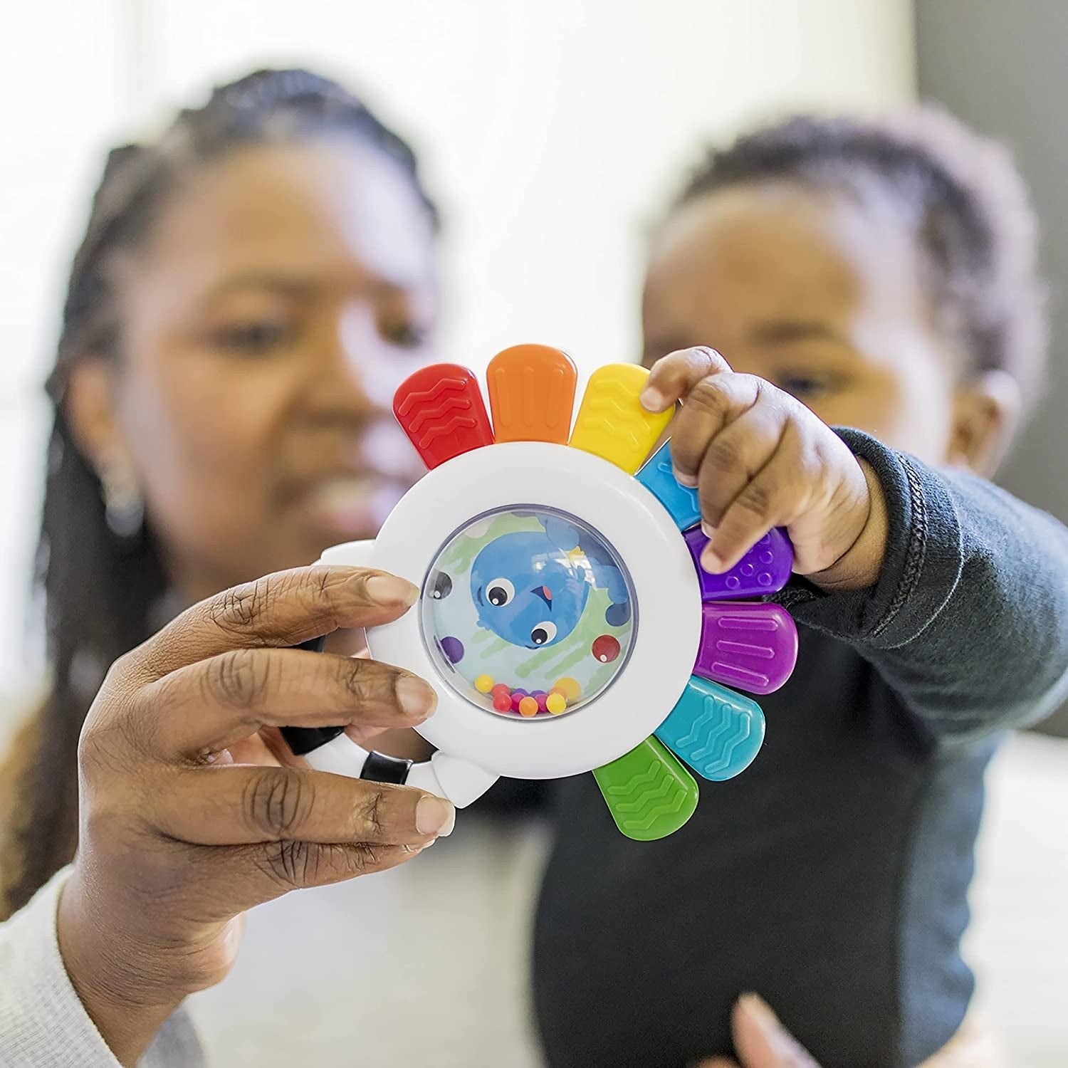Jucarie Multisenzoriala de Dentitie Caracatita vesela, Baby Einstein