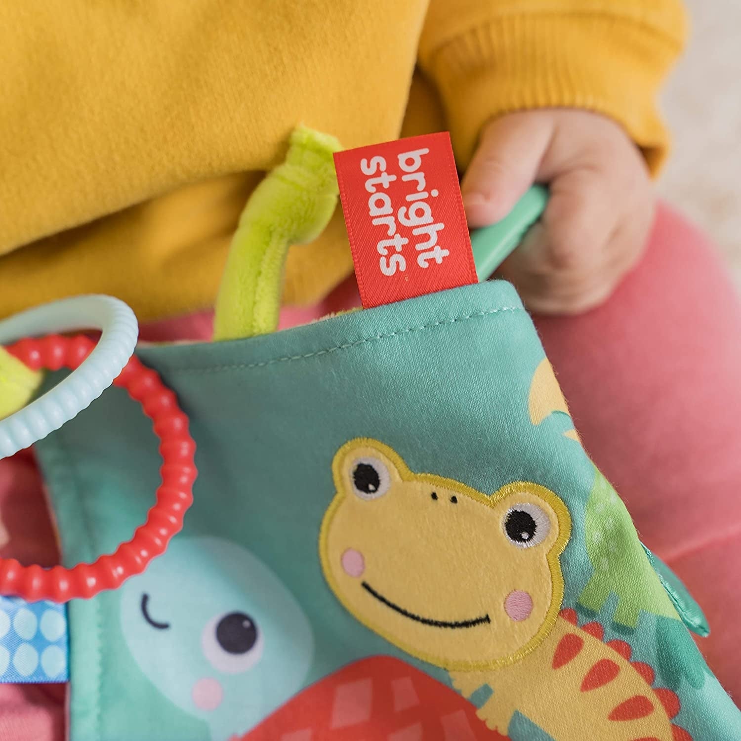 Jucarie Mini Paturica cu Animalute Vesele, Bright Starts