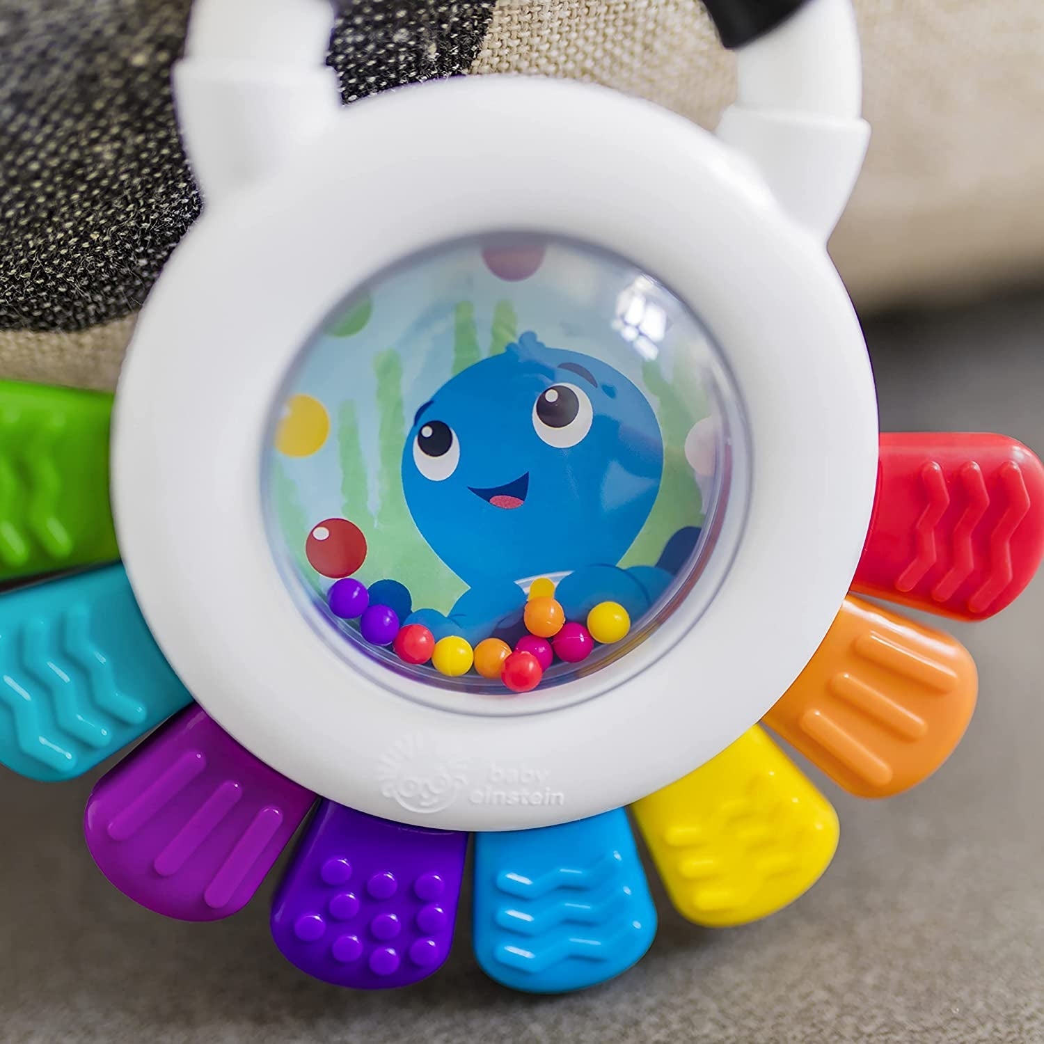 Jucarie Multisenzoriala de Dentitie Caracatita vesela, Baby Einstein