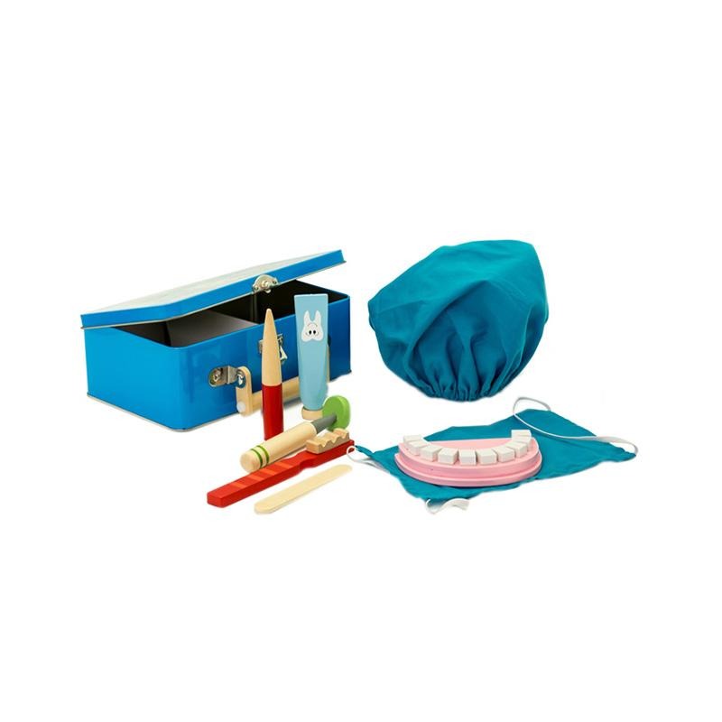Set joaca De-a dentistul, in cutie metalica, MamaMemo - Manute Creative