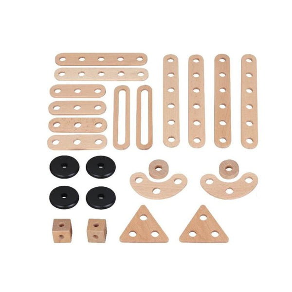 Set de constructie, din lemn, MamaMemo