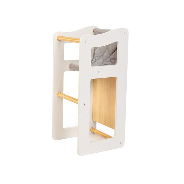 Scaun bebe pentru papusi, alb-natur, +3 ani, byAstrup - Manute Creative