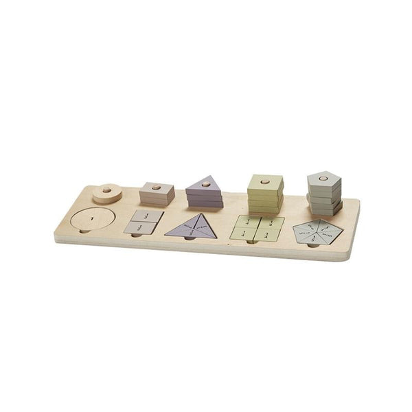 Joc educativ sortare forme Invatam Fractiile, +3 ani, byAstrup - Manute Creative
