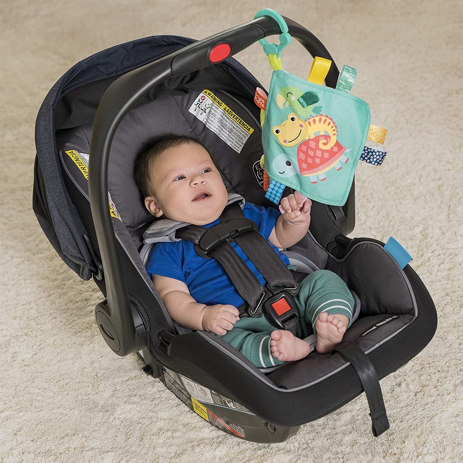 Jucarie Mini Paturica cu Animalute Vesele, Bright Starts