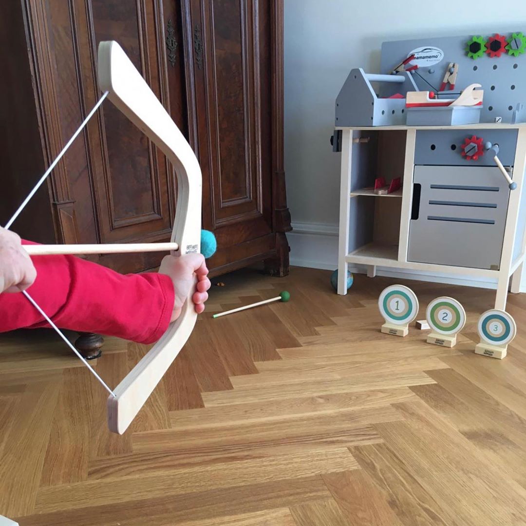 Banc de lucru de jucarie, din lemn, +3 ani MAMAMEMO