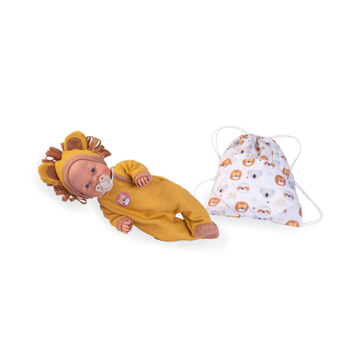 Papusa Bebe Fetita Bimba Lagrimitas, Corp din Tesatura, 37 cm, +3 ani, Antonio Juan
