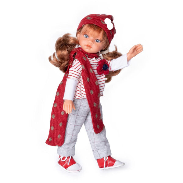 Papusa Fashion Fetita Emily Modern, Corp din Vinil, 33 cm, +3 ani, Antonio Juan