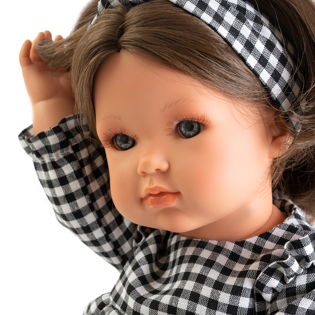 Papusa Bella, Cu Par Scurt Saten, 45 Cm, Antonio Juan
