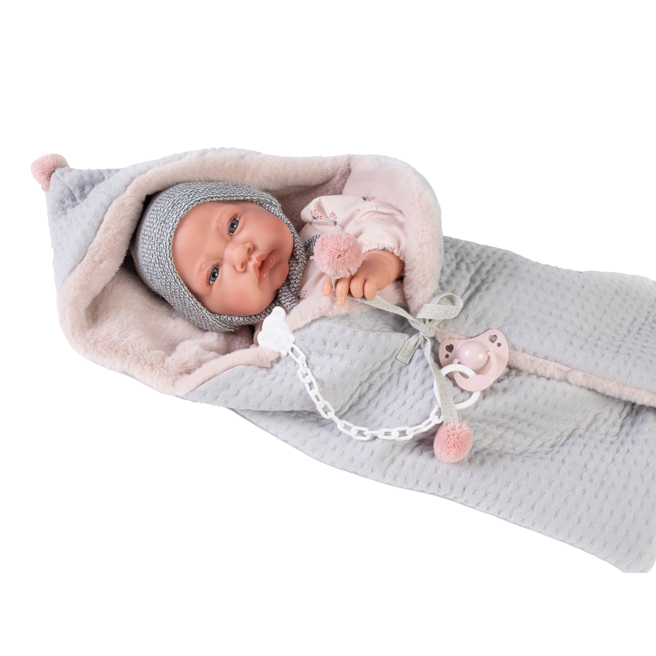 Papusa Nou-nascut Nacida Cu Sac De Dormit, 42 cm, Antonio Juan