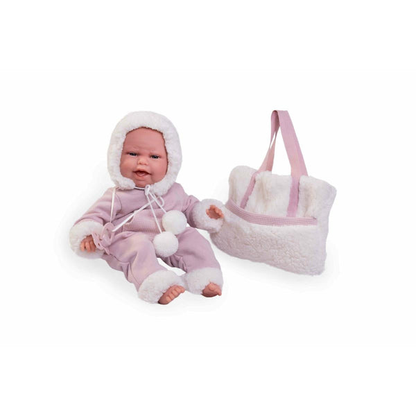 Papusa Nou Nascut Fetita Clara cu Gentuta, 34 cm, +3 ani, Antonio Juan