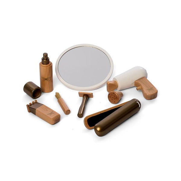 Set coafura papusi din lemn FSC, 9 piese, +3 ani, byAstrup - Manute Creative