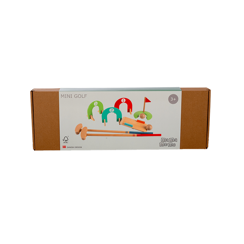 Set mini golf din lemn, 3+ FSC MamaMemo - Manute Creative