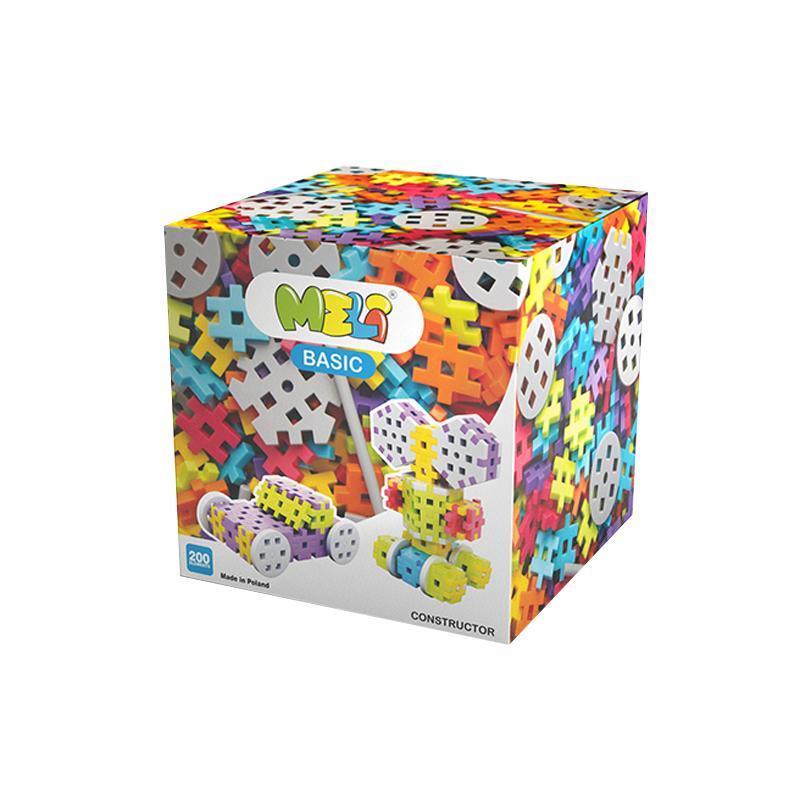 Set de constructie creativa Constructor 200 piese, Meli - Manute Creative