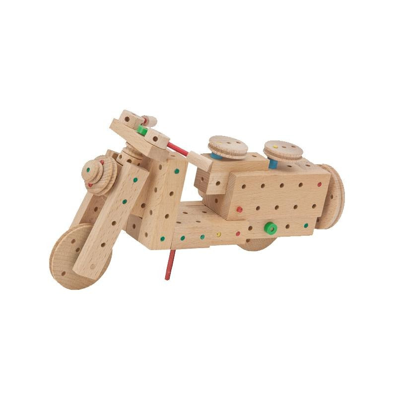 Set cuburi de constructie din lemn Explorer 318 piese, +5 ani, Matador - Manute Creative