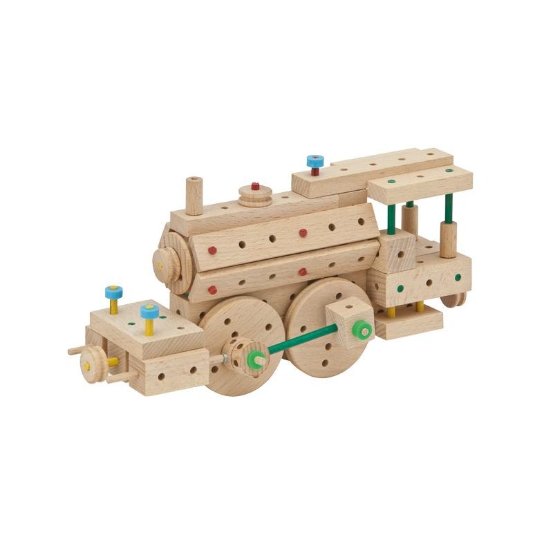 Set cuburi de constructie din lemn Explorer 318 piese, +5 ani, Matador - Manute Creative