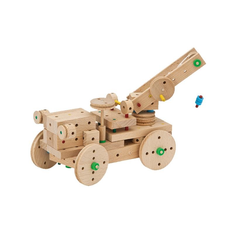Set cuburi de constructie din lemn Explorer 318 piese, +5 ani, Matador - Manute Creative