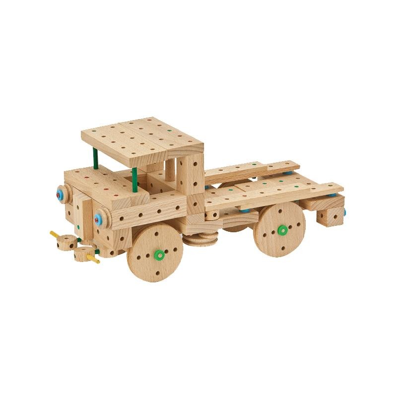 Set cuburi de constructie din lemn Explorer 318 piese, +5 ani, Matador - Manute Creative