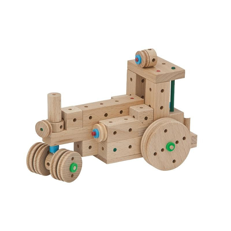 Set cuburi de constructie din lemn Explorer 318 piese, +5 ani, Matador - Manute Creative