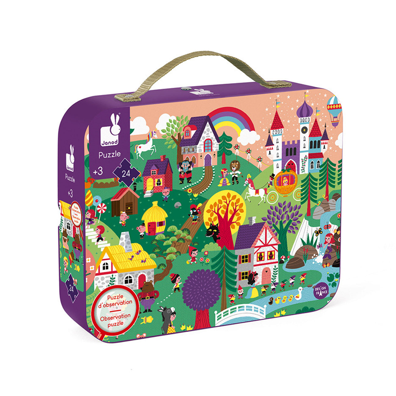 Puzzle basme, 24 piese, +3 ani, Janod