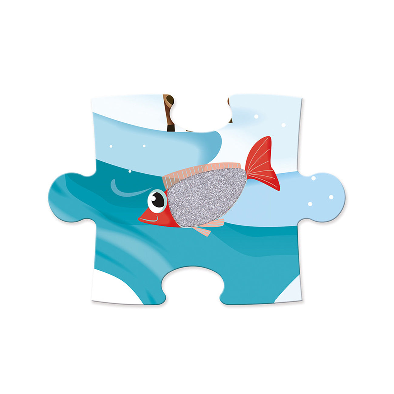 Puzzle tactil, viata pe gheata, 20 piese, +2 ani, Janod