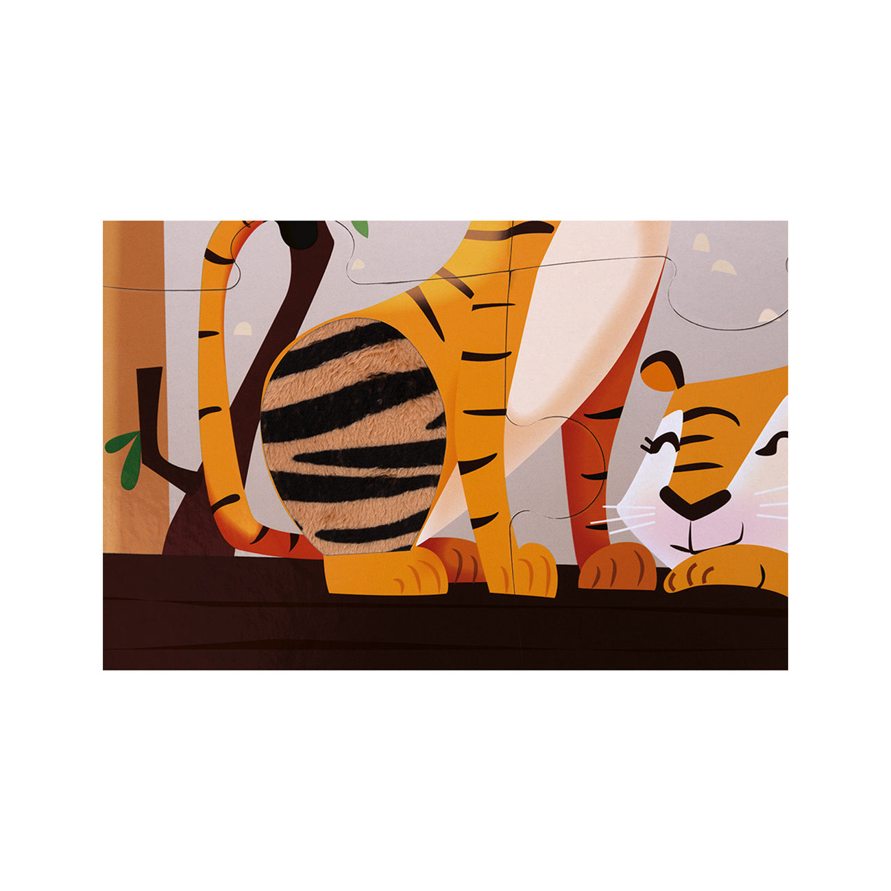 Puzzle tactil, gradina zoologica, 20 piese, +2 ani, Janod