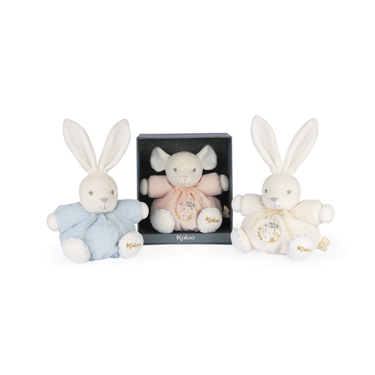Jucarie de plus, Perle, iepuras albastru, 18 cm, +0 luni, Kaloo