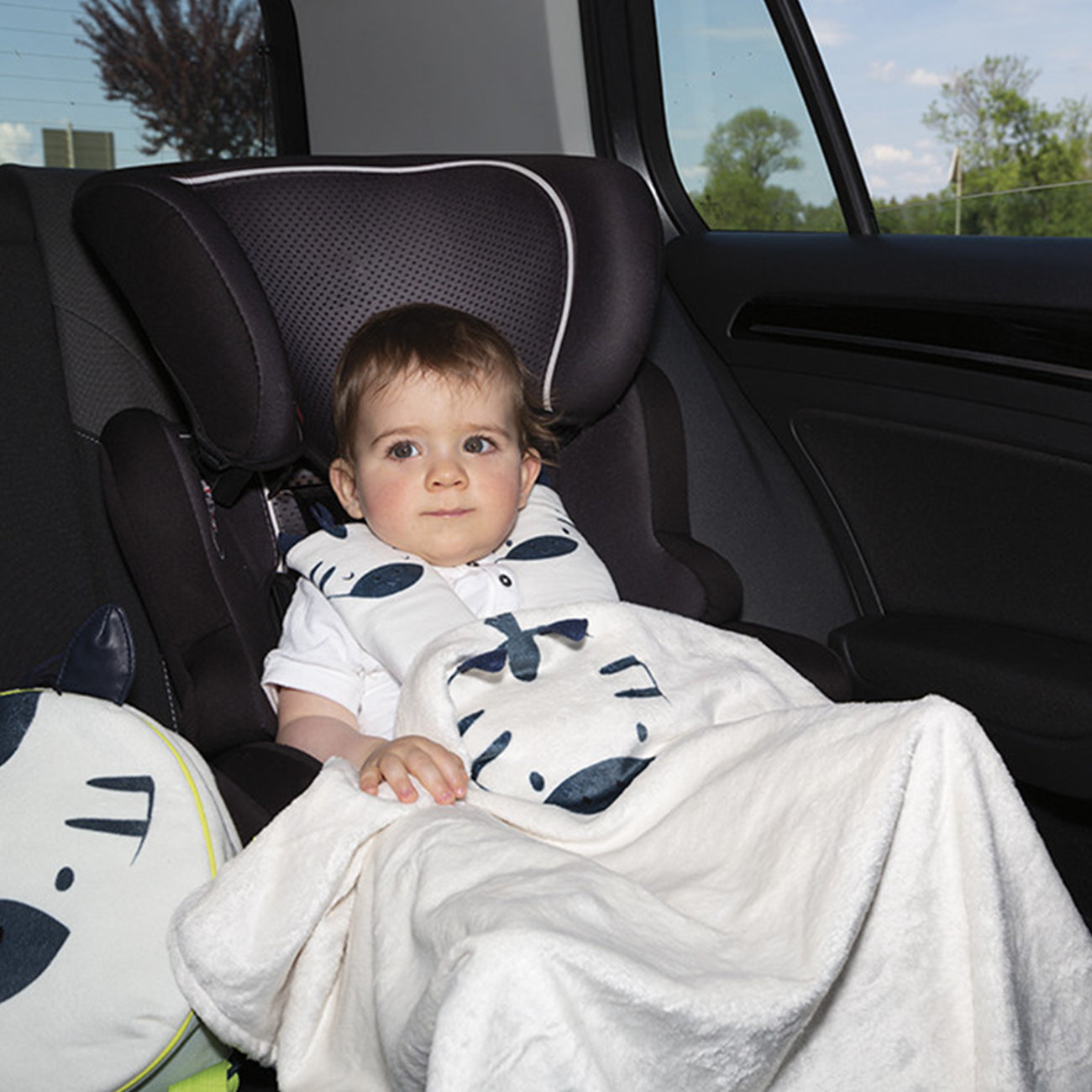 Patura pentru calatorie, Voyage, 2 in 1, zebra, +0 luni, Kaloo