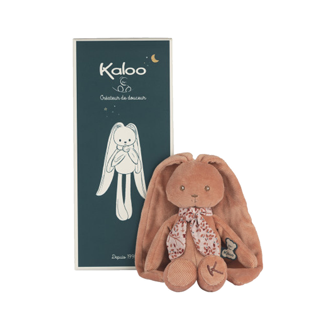 Iepuras, Lapinoo, din velur, maro, 25 cm, +0 luni, Kaloo