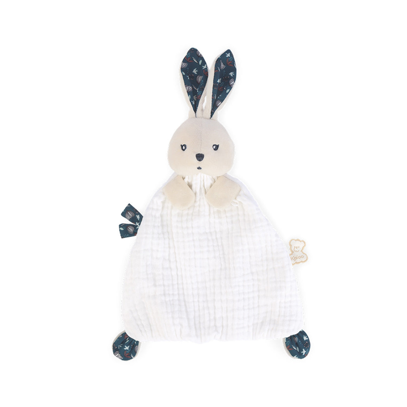 Jucarie doudou Iepuras, din bumbac organic, alb, 28 cm, colectia K'Doux, +0 luni, Kaloo