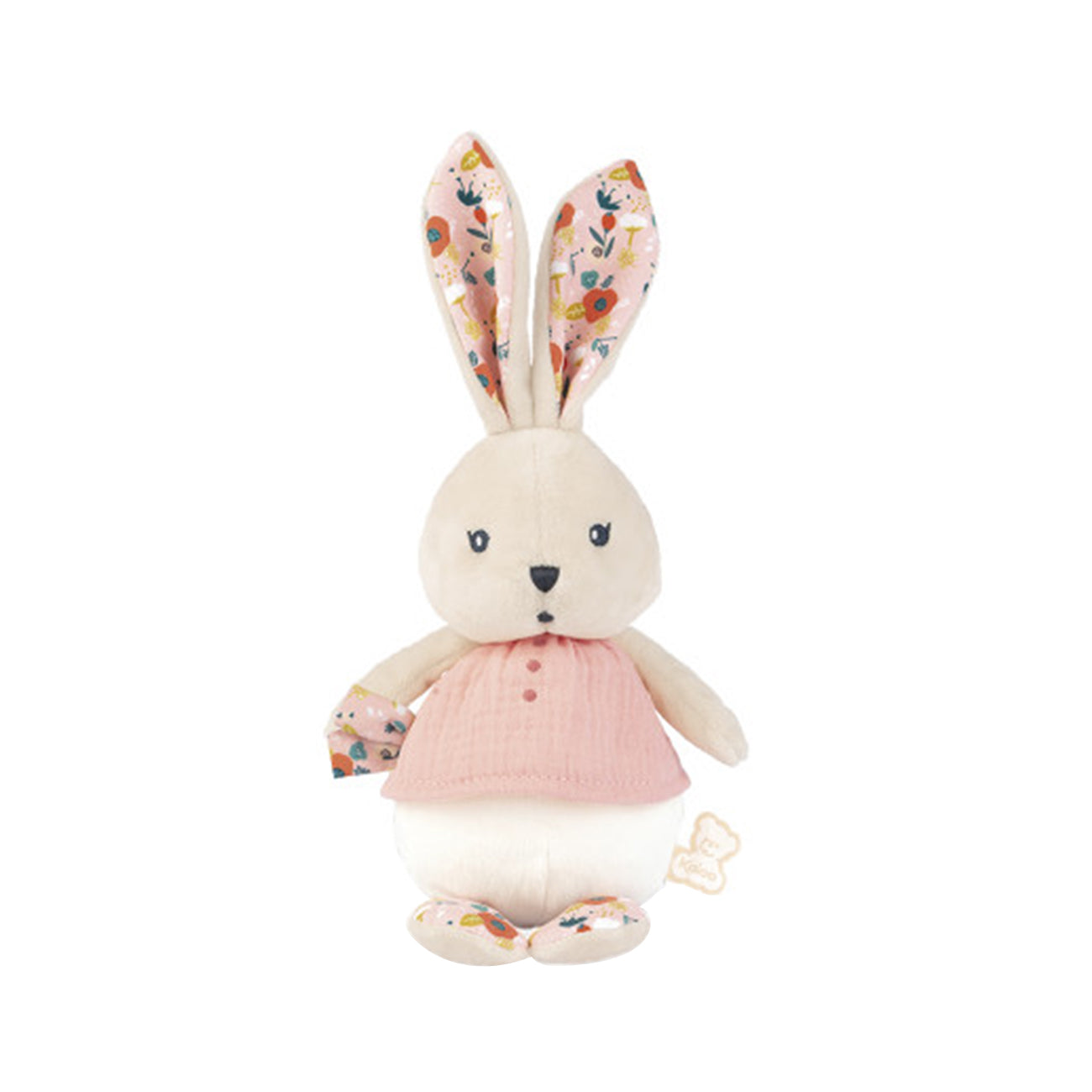 Jucarie textila, K'Doux, iepuras, roz, 25 cm, +0 luni, Kaloo