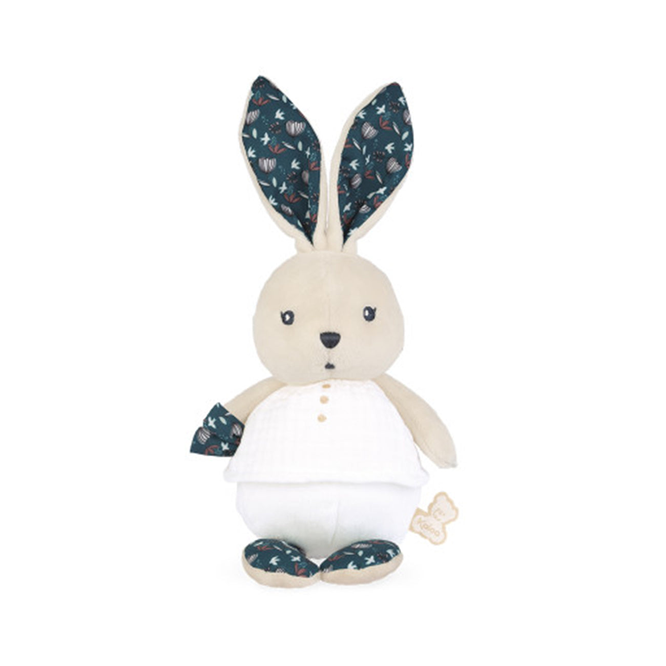 Jucarie textila, K'Doux, iepuras, alb, 25 cm, +0 luni, Kaloo