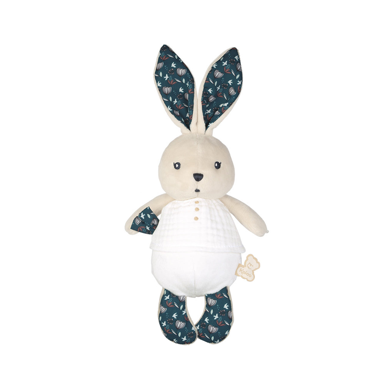 Jucarie textila, K'Doux, iepuras, alb, 25 cm, +0 luni, Kaloo