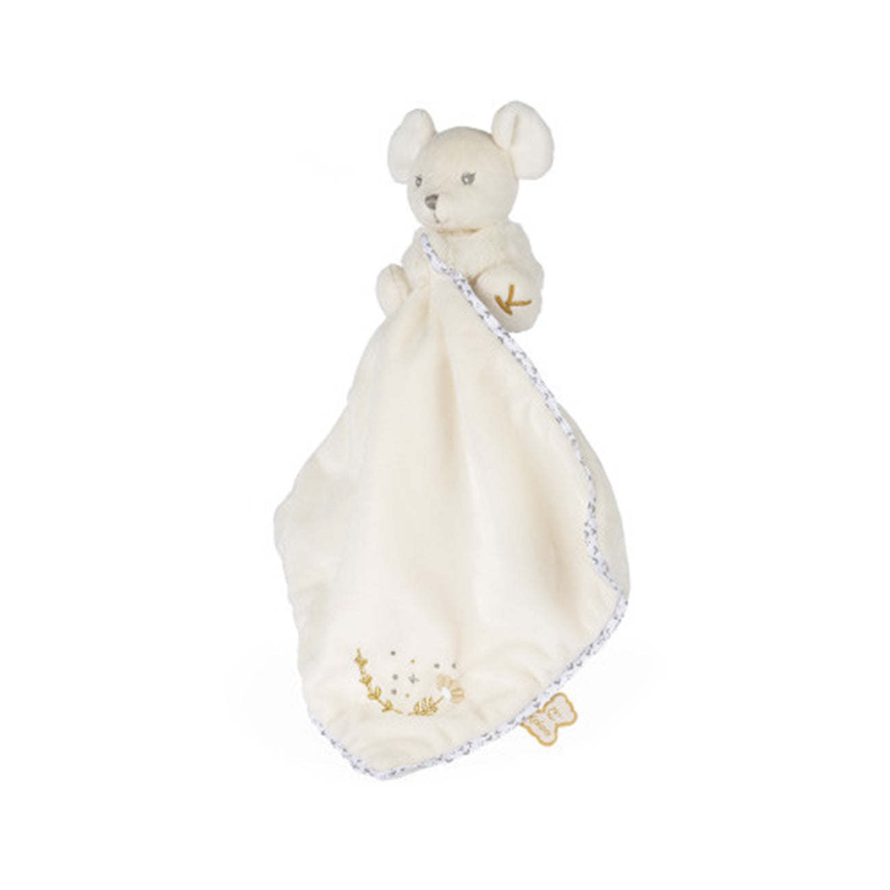 Jucarie doudou, Perle, soricel, crem, 20 cm, +0 luni, Kaloo
