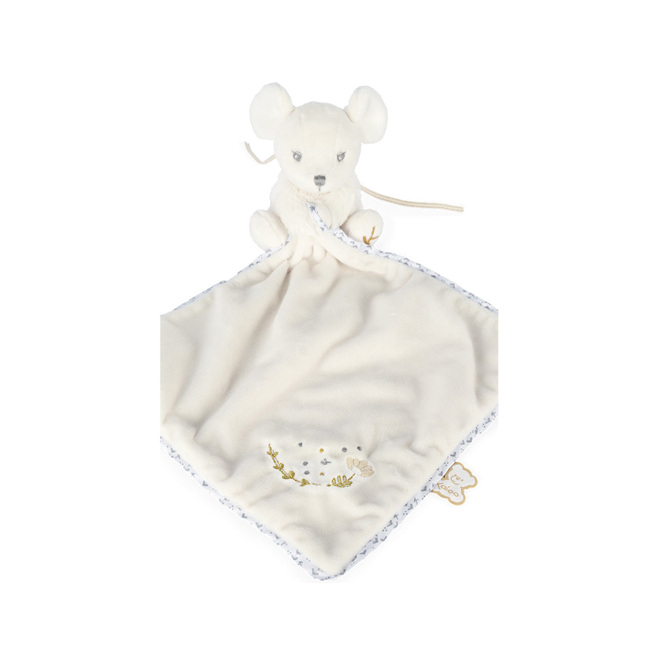 Jucarie doudou, Perle, soricel, crem, 20 cm, +0 luni, Kaloo