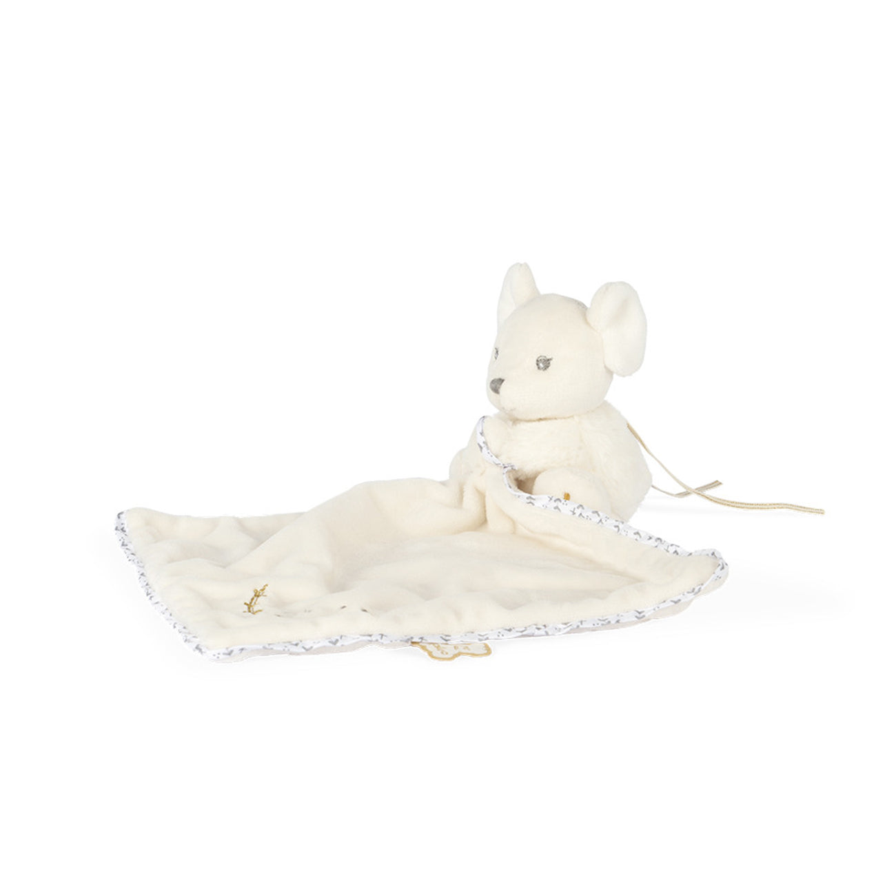 Jucarie doudou, Perle, soricel, crem, 20 cm, +0 luni, Kaloo