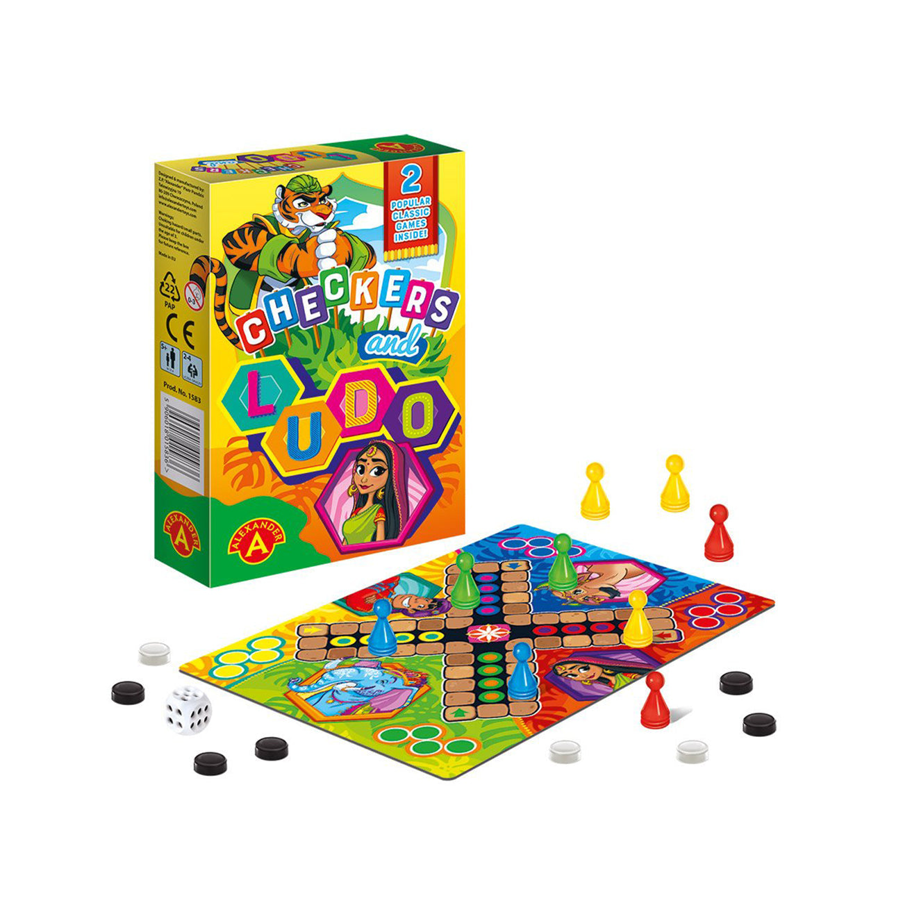 Set doua mini jocuri  educative Nu te supara frate si CHECKERS, Alexander Games