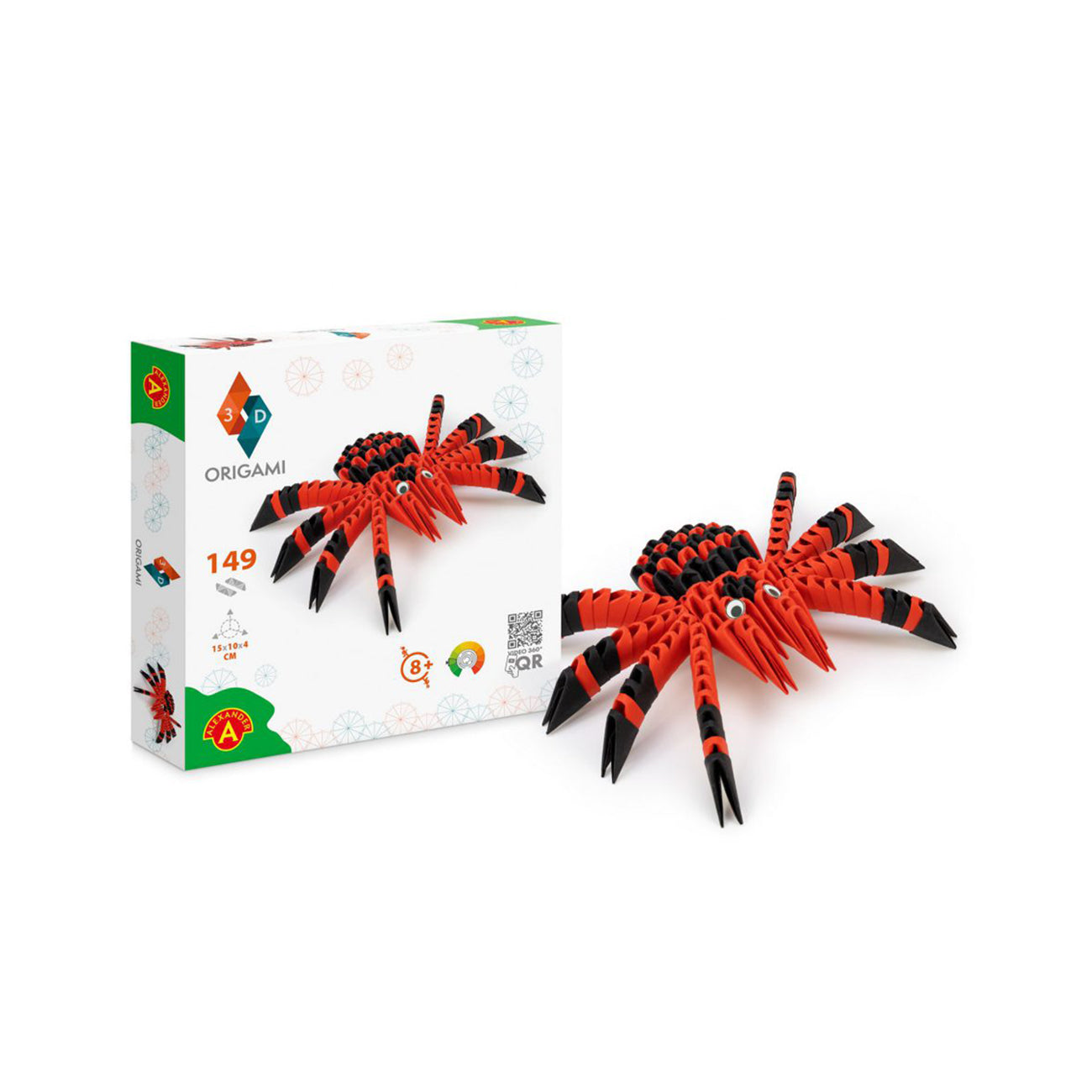 Kit Origami 3D Paianjen +8 ani, Alexander Games