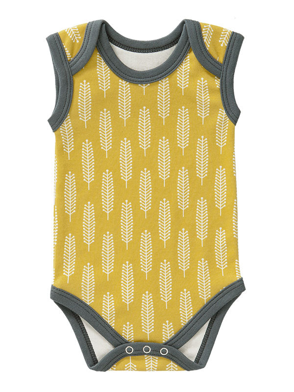 Body fara maneci, din bumbac organic, Havre, 3-6 luni, Fresk