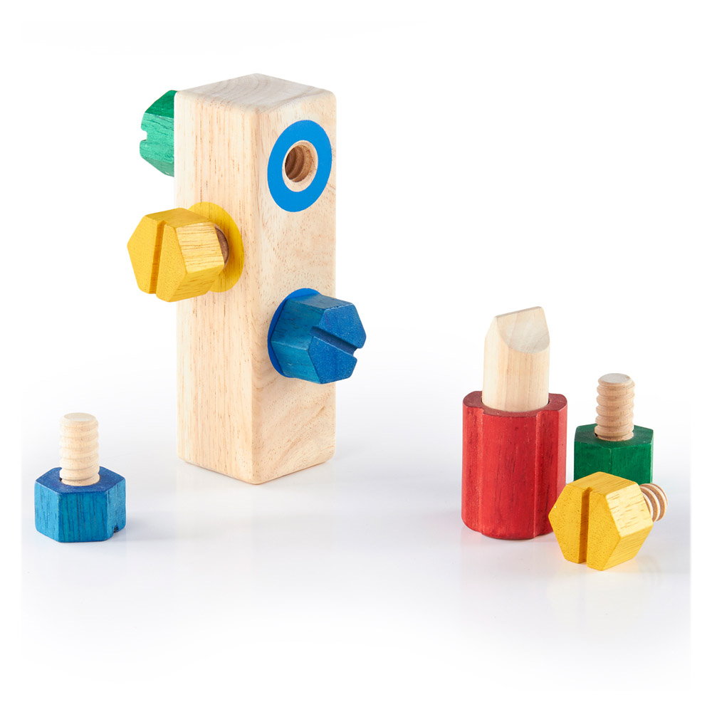 Screw Block, joc de indemanare cu suruburi, Guidecraft