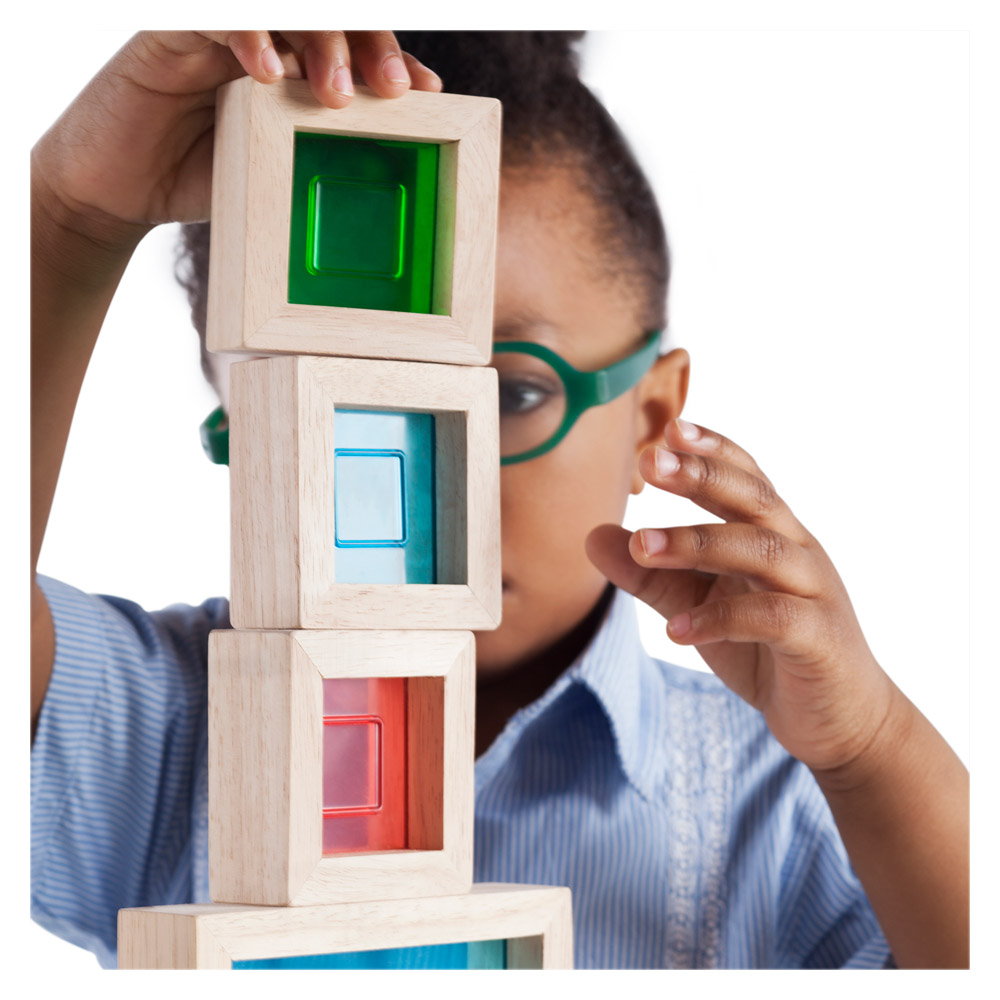 Rainbow Blocks set 30 piese, Guidecraft