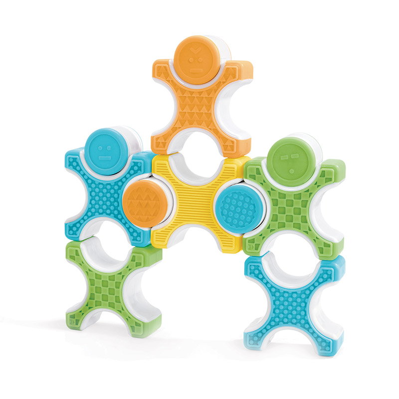 Grippies Stackers, set magnetic senzorial, 16 piese, Guidecraft