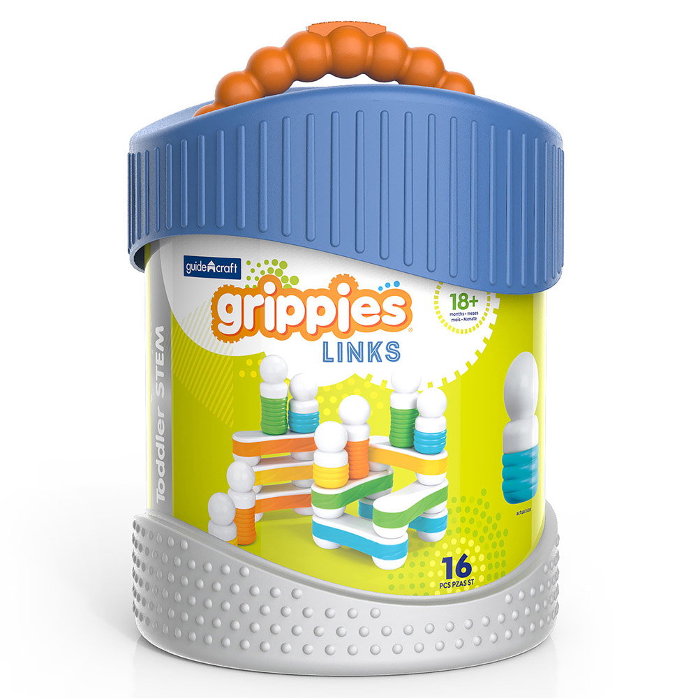 Grippies Links set magnetic tactil (16 piese), Guidecraft