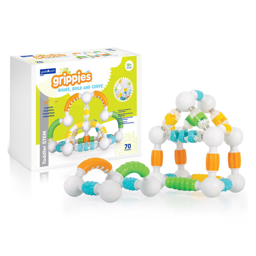 Grippies XXL box set magnetic senzorial, 70 piese, Guidecraft