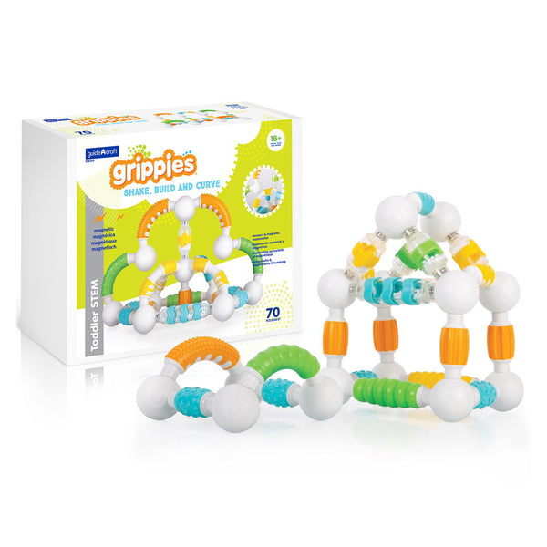 Grippies XXL box set magnetic senzorial, 70 piese, Guidecraft