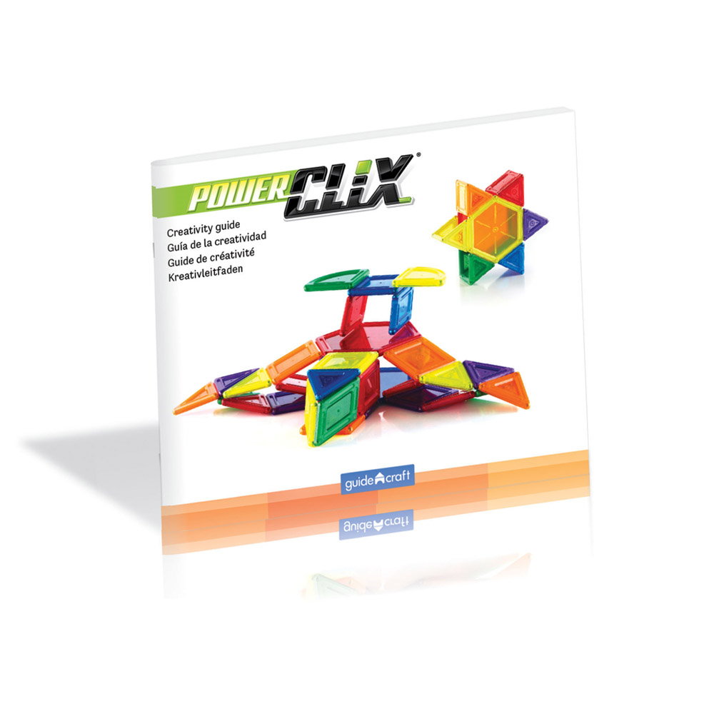 PowerClix Solids, set magnetic, 48 piese, Guidecraft