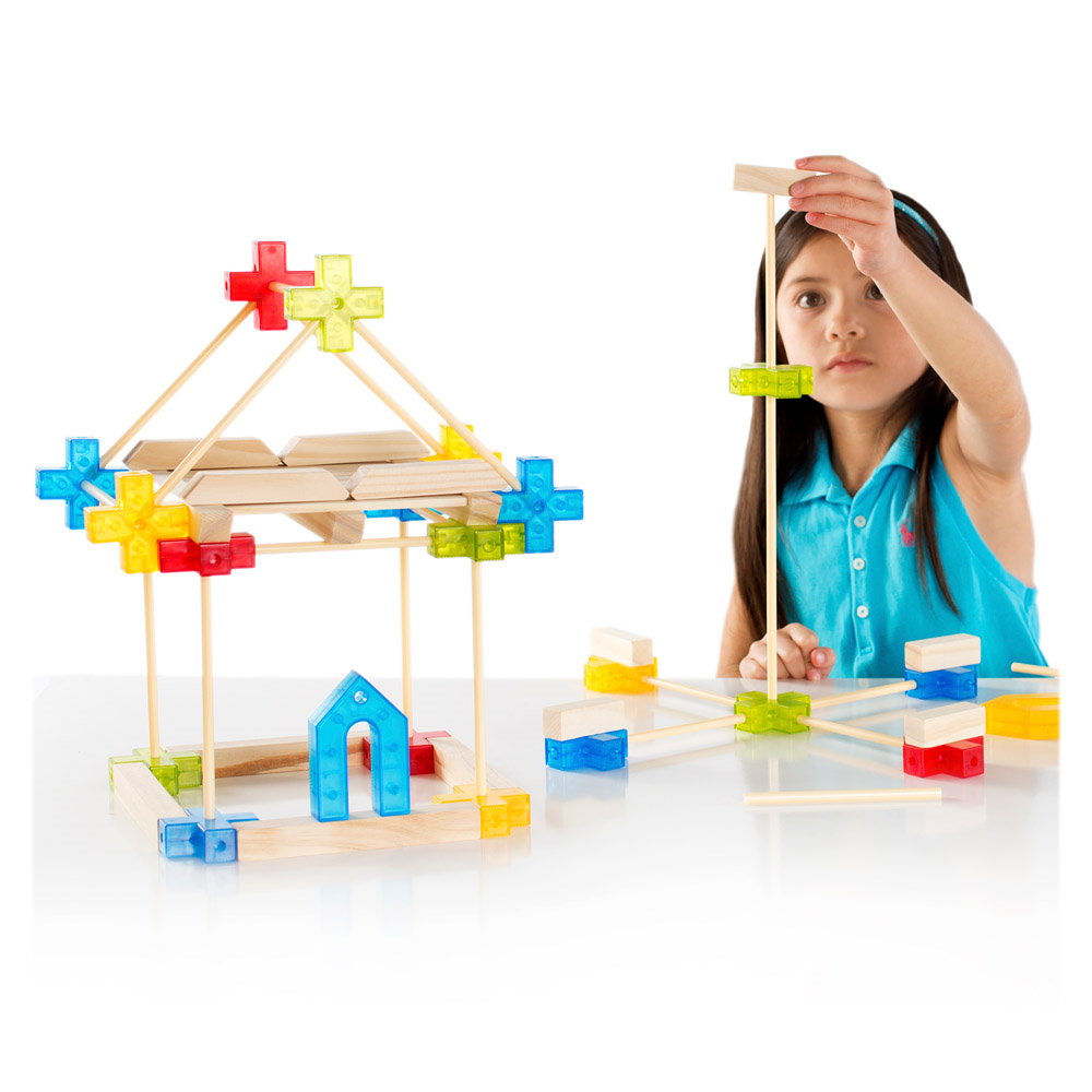 Texo, set de constructie cu 100 piese, Guidecraft