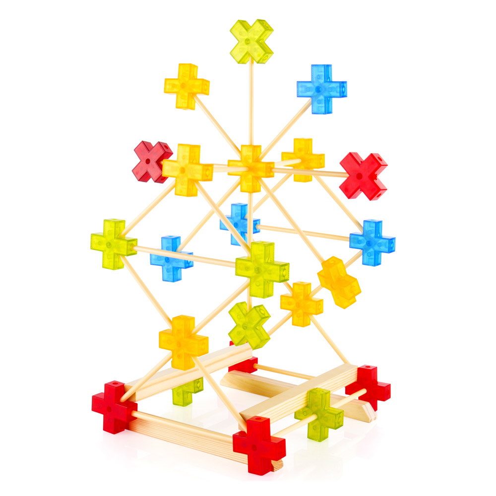 Texo, set de constructie cu 100 piese, Guidecraft