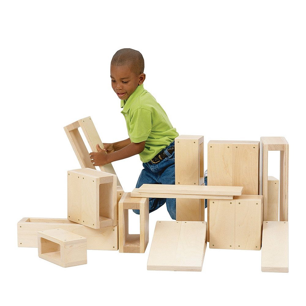 Hollow Blocks, blocuri mari de constructie openended, Guidecraft